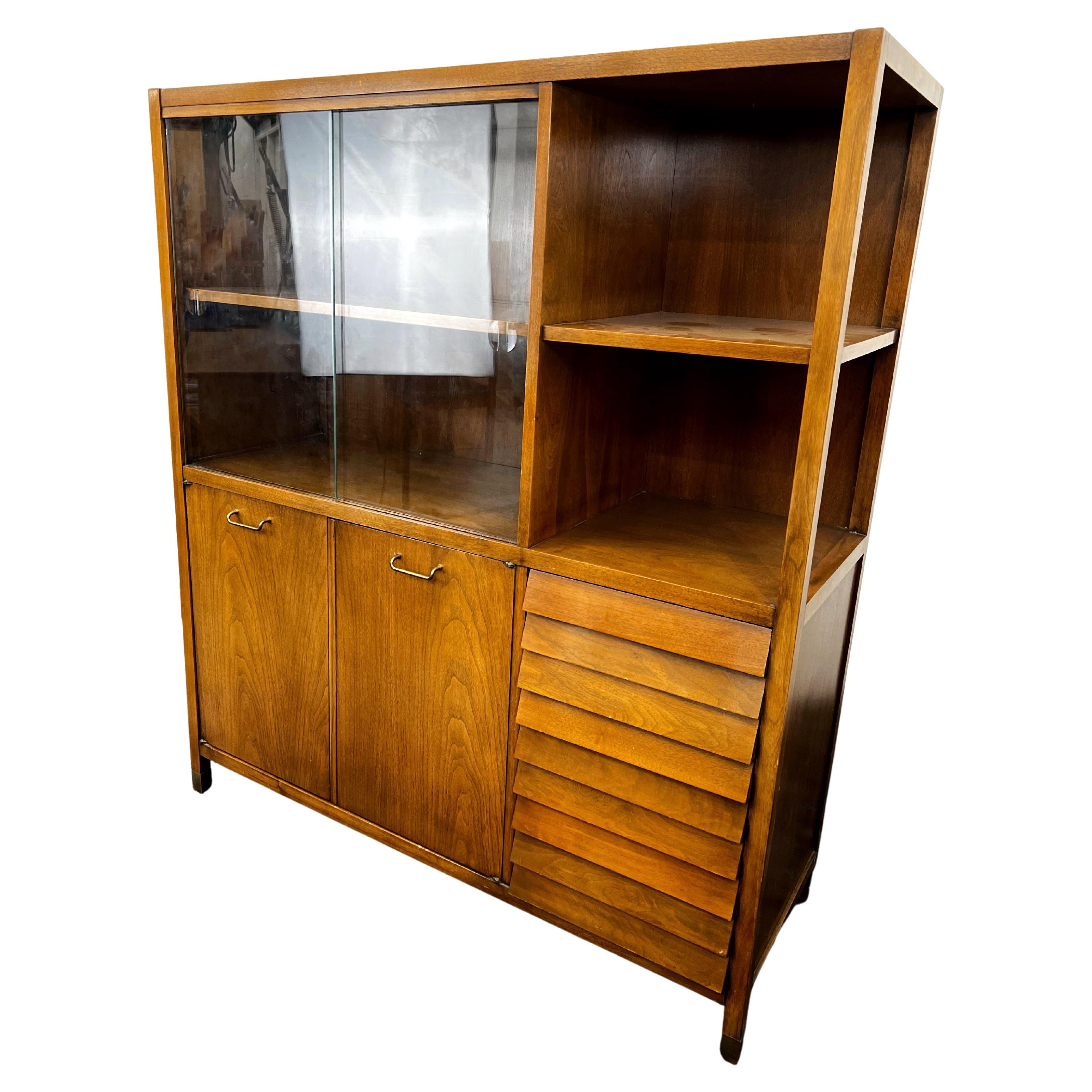 1960’s Merton Gershun for American of Martinsville Mid Century China Cabinet For Sale