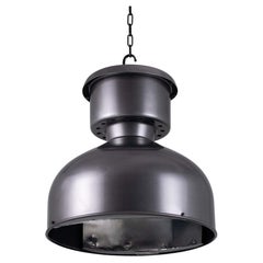 Suspension industrielle Mesko des années 1960 en acier gris graphite