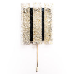 1960's Metal and Glass Tubes Sconce by Doria