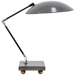 Memphis style  1980s Metal Desk Lamp