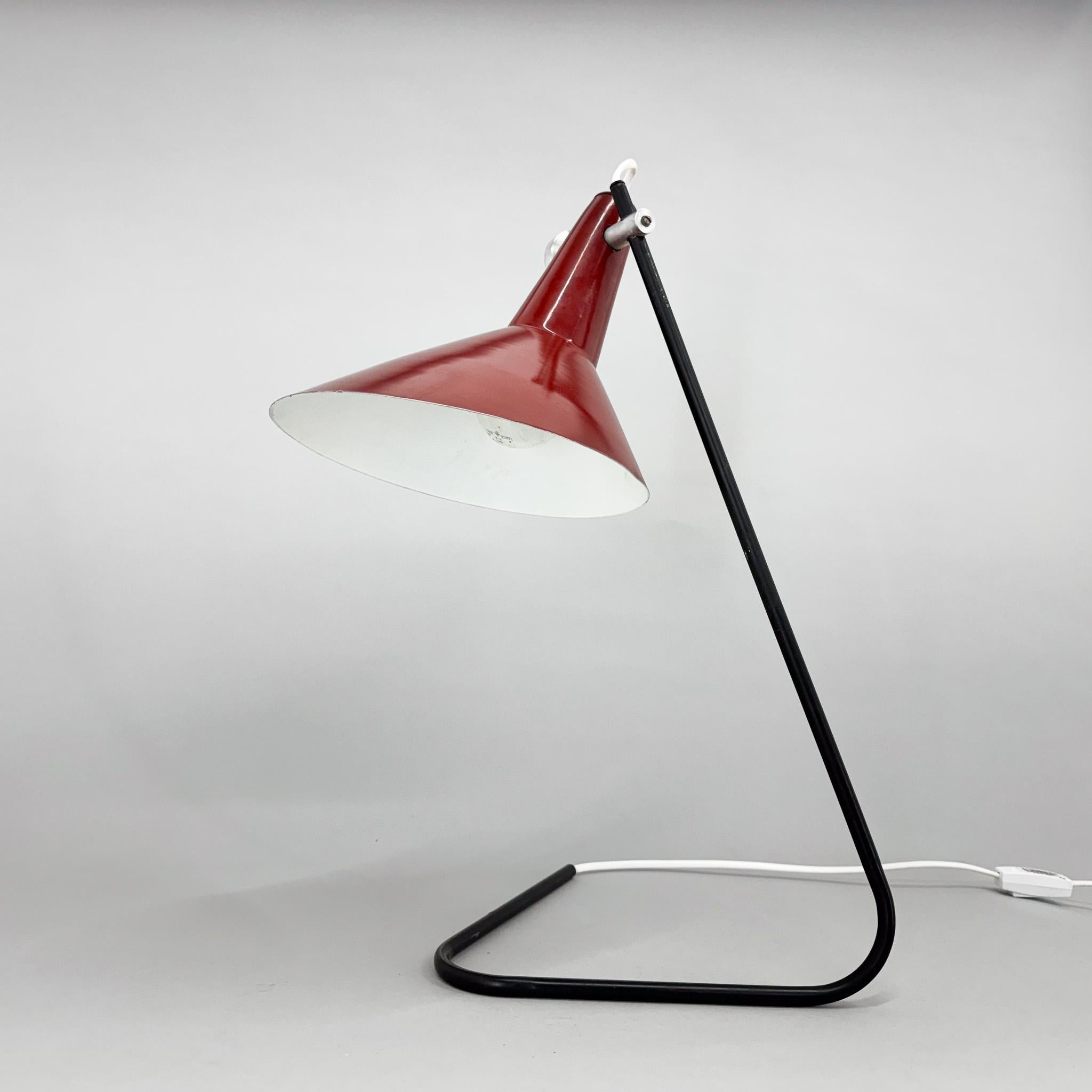 1960s Metal Table Lamp by Josef Hurka for Kovona, Type ST30, Czechoslovakia For Sale 6