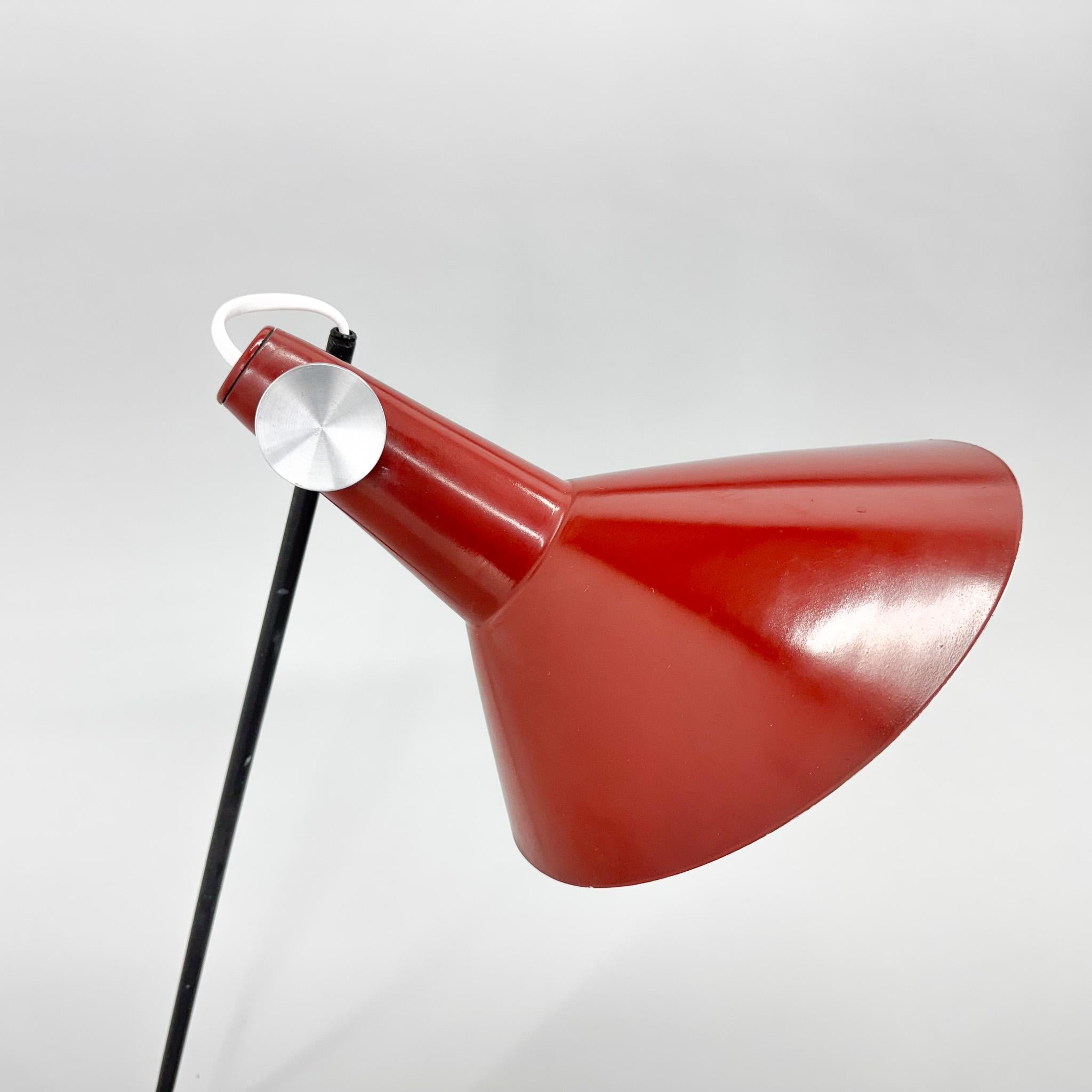 1960s Metal Table Lamp by Josef Hurka for Kovona, Type ST30, Czechoslovakia For Sale 2