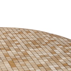 1960s Metal Table with Ceramic Tiled Top