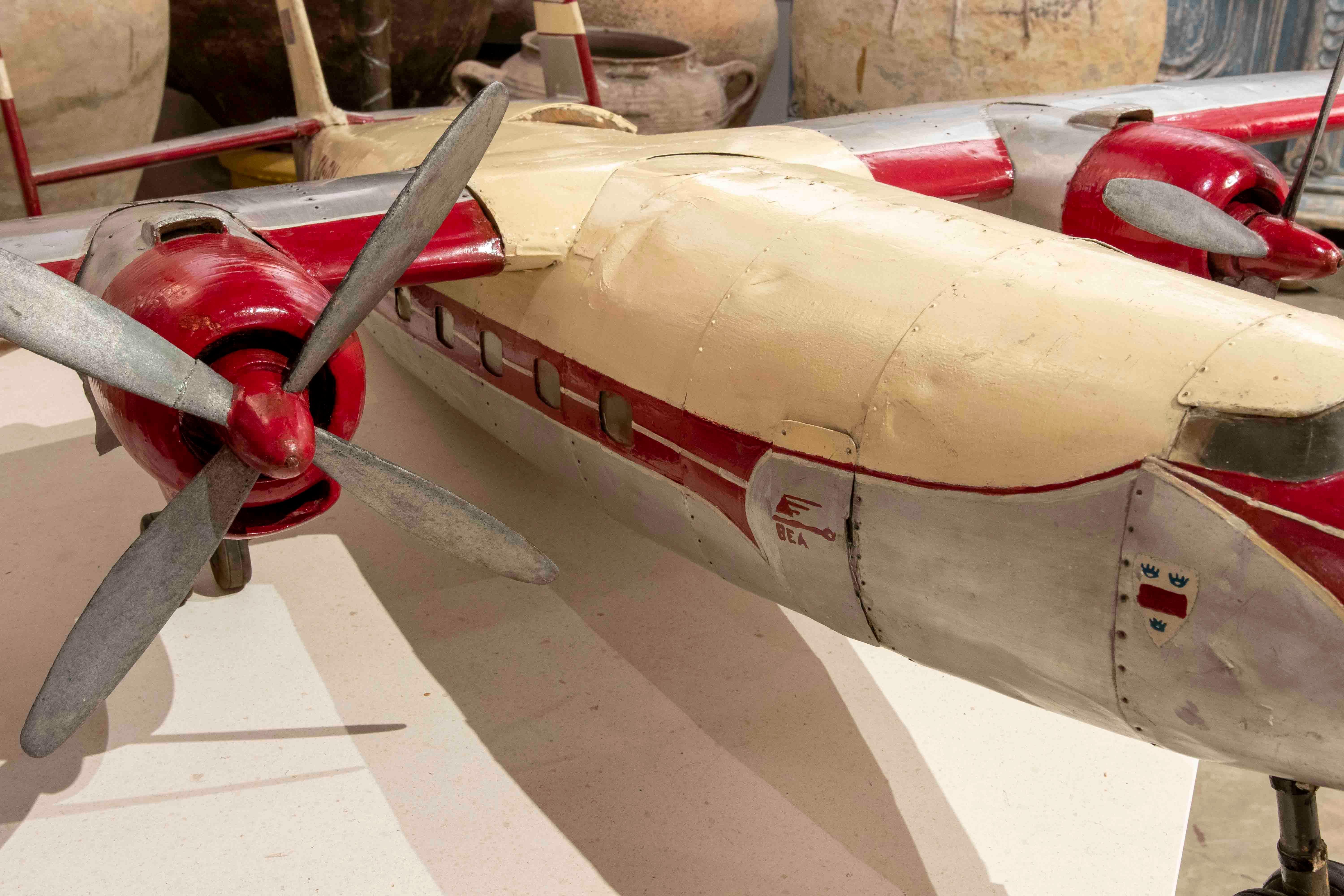 Maquette d'avion en métal, bois et acier des années 1960  en vente 6