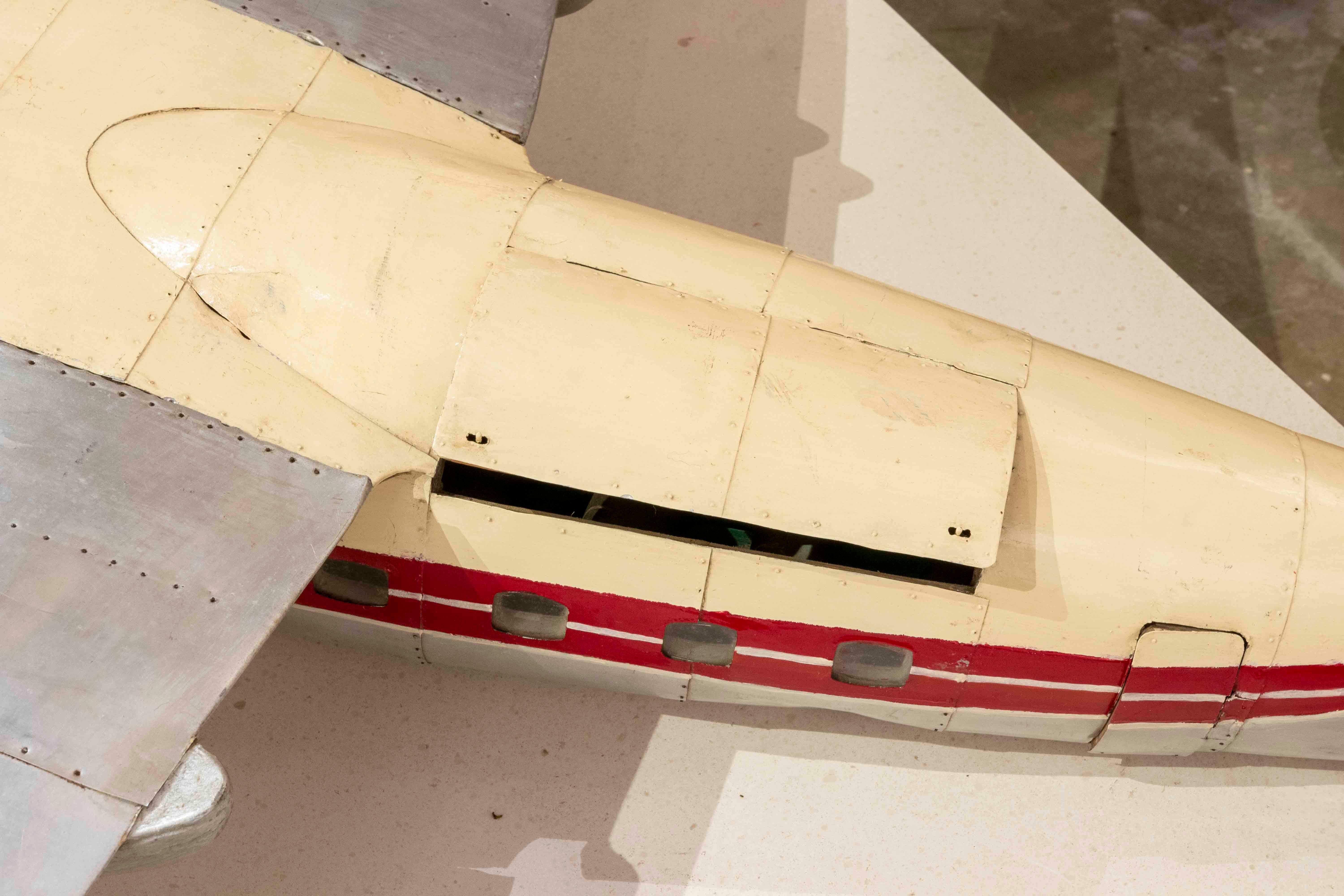 Maquette d'avion en métal, bois et acier des années 1960  en vente 1