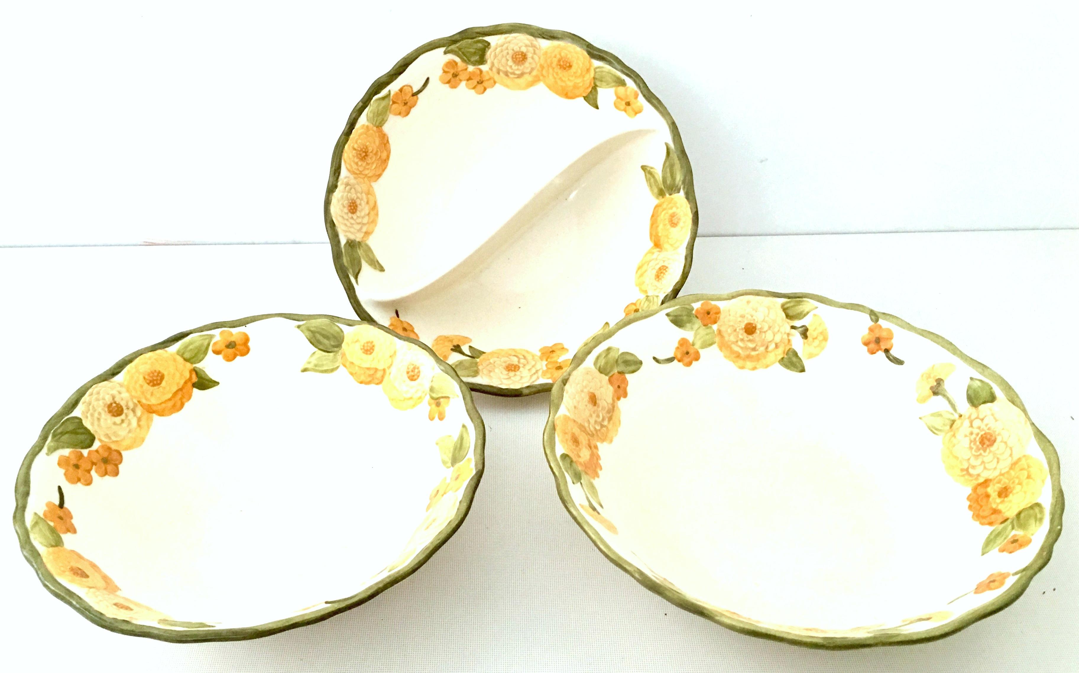 1960s ceramic dinnerware set of six pieces of Metlox 