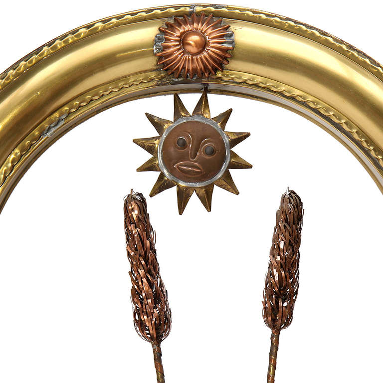1960s Mexican Copper and Brass Wall Sculpture by Sergio Bustamante 2