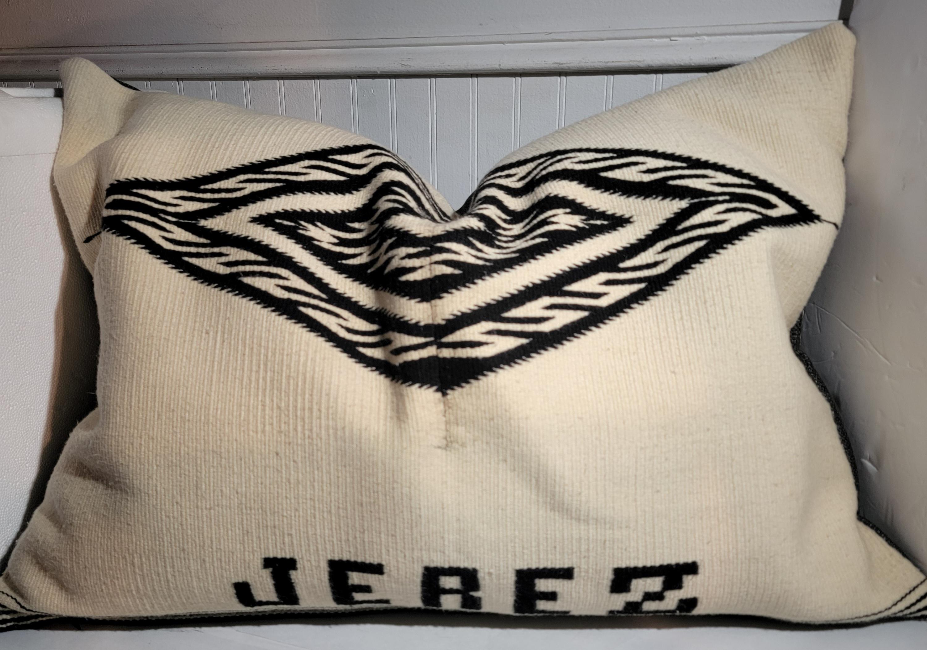 1960s Mexican Indian Weaving Pillow 