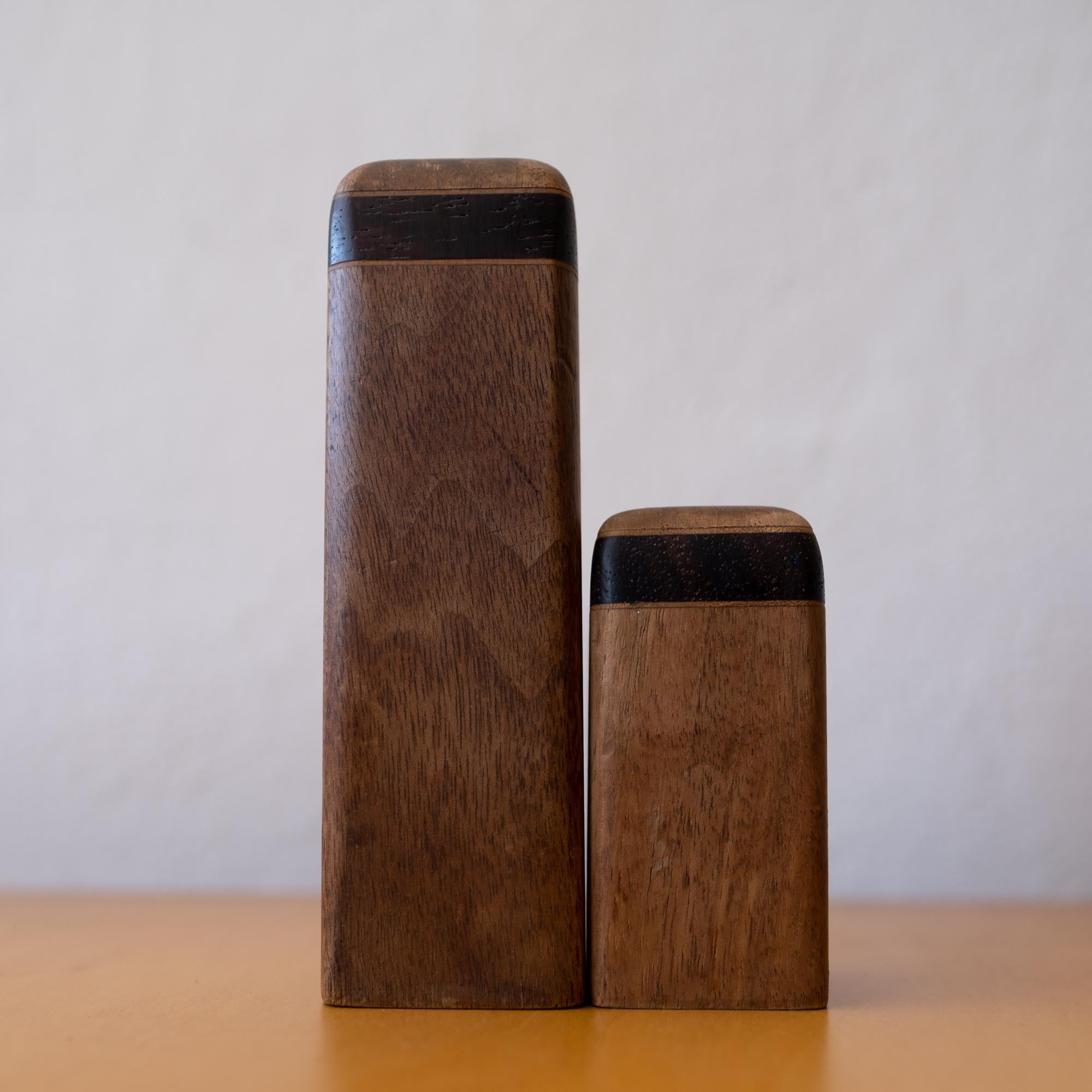 1960s Mexican Modern Salt and Pepper Set by Don Shoemaker In Good Condition For Sale In San Diego, CA