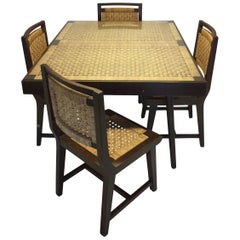 1960s Mexican Modernist Five-Piece Dining Set, Attributed to Michael Van Buren