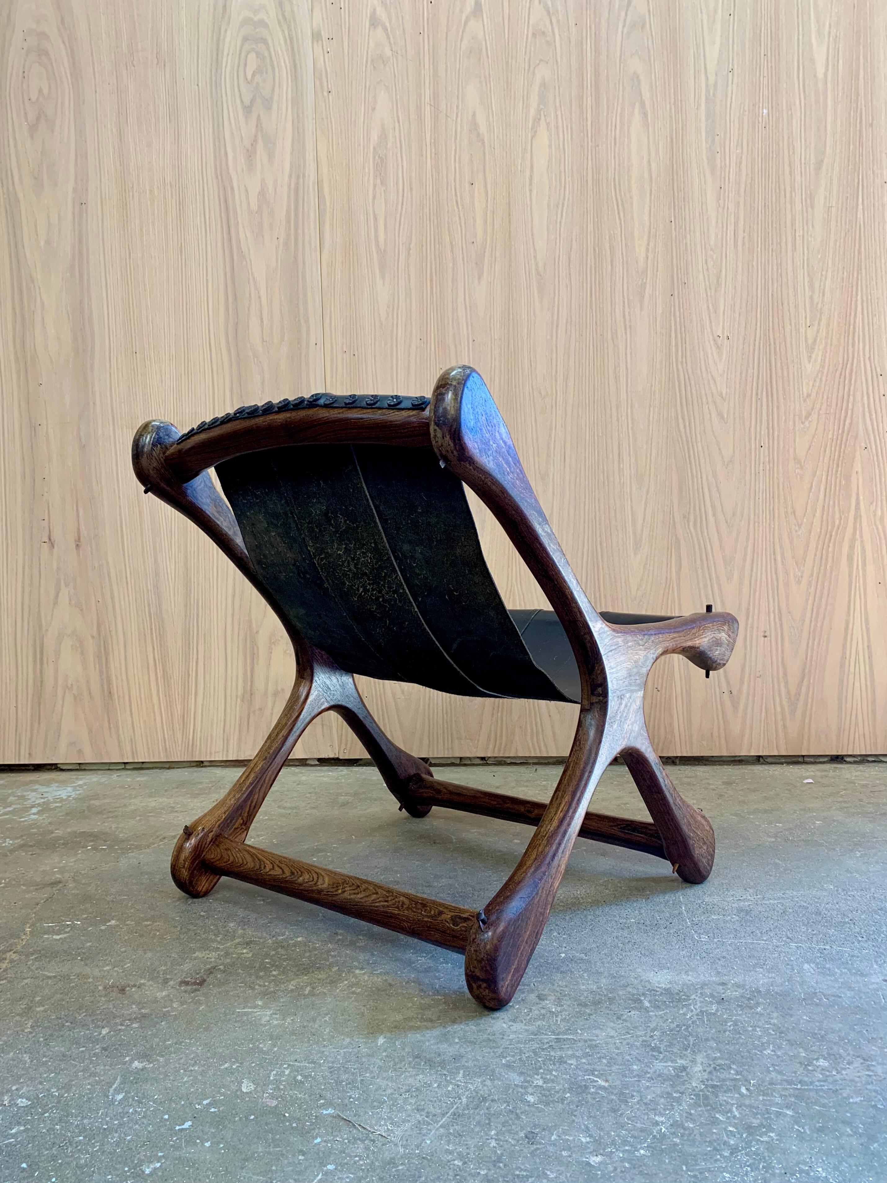 Silla de salón vintage mexicana de los años 60 por Don Shoemaker Cocobolo en venta