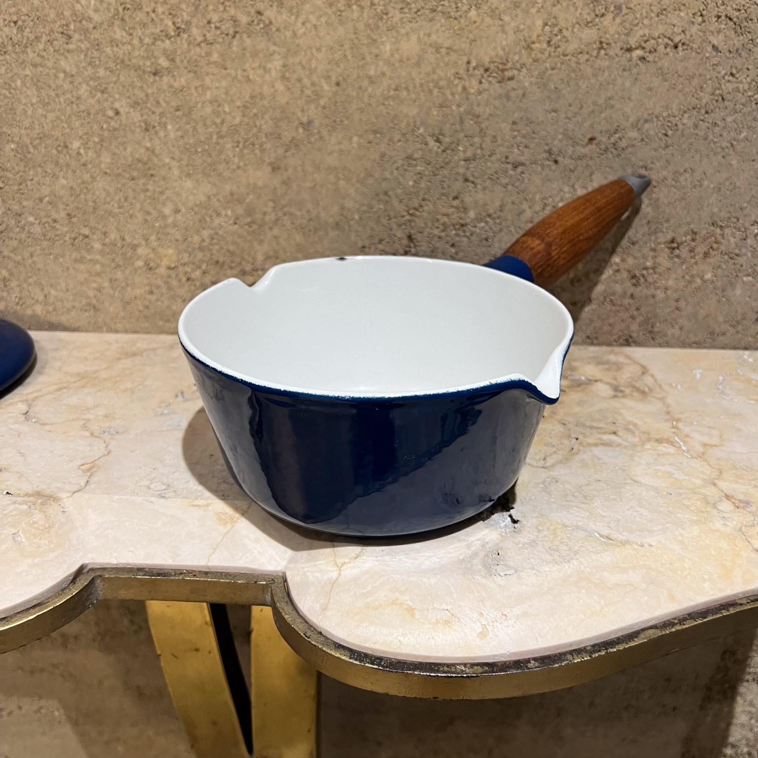 1960s Michael Lax Copco Blue Lidded Pot Saucepan Denmark For Sale 3