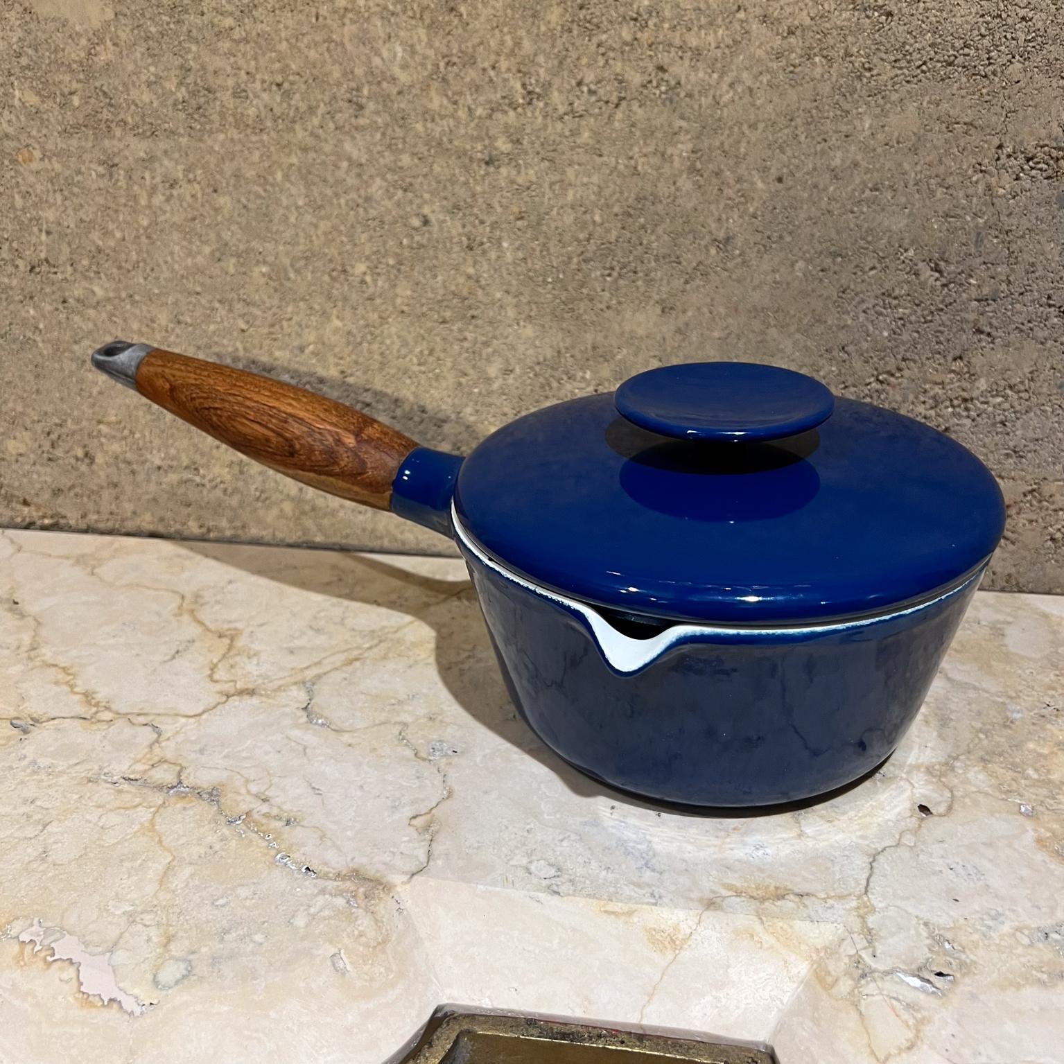 1960s Michael Lax Copco Blue Lidded Pot Saucepan Denmark For Sale 5