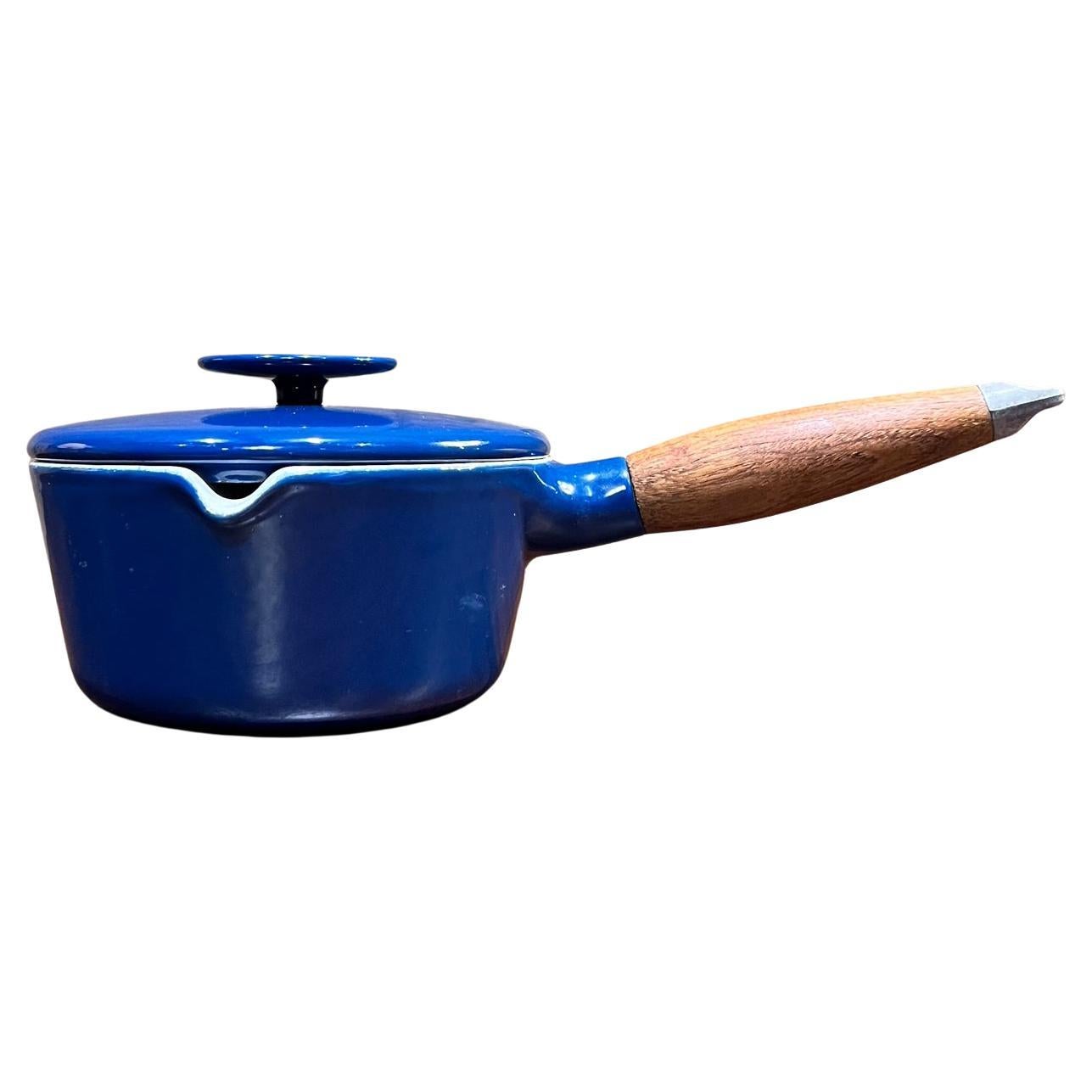 1960s Michael Lax Copco Blue Lidded Pot Saucepan Denmark For Sale