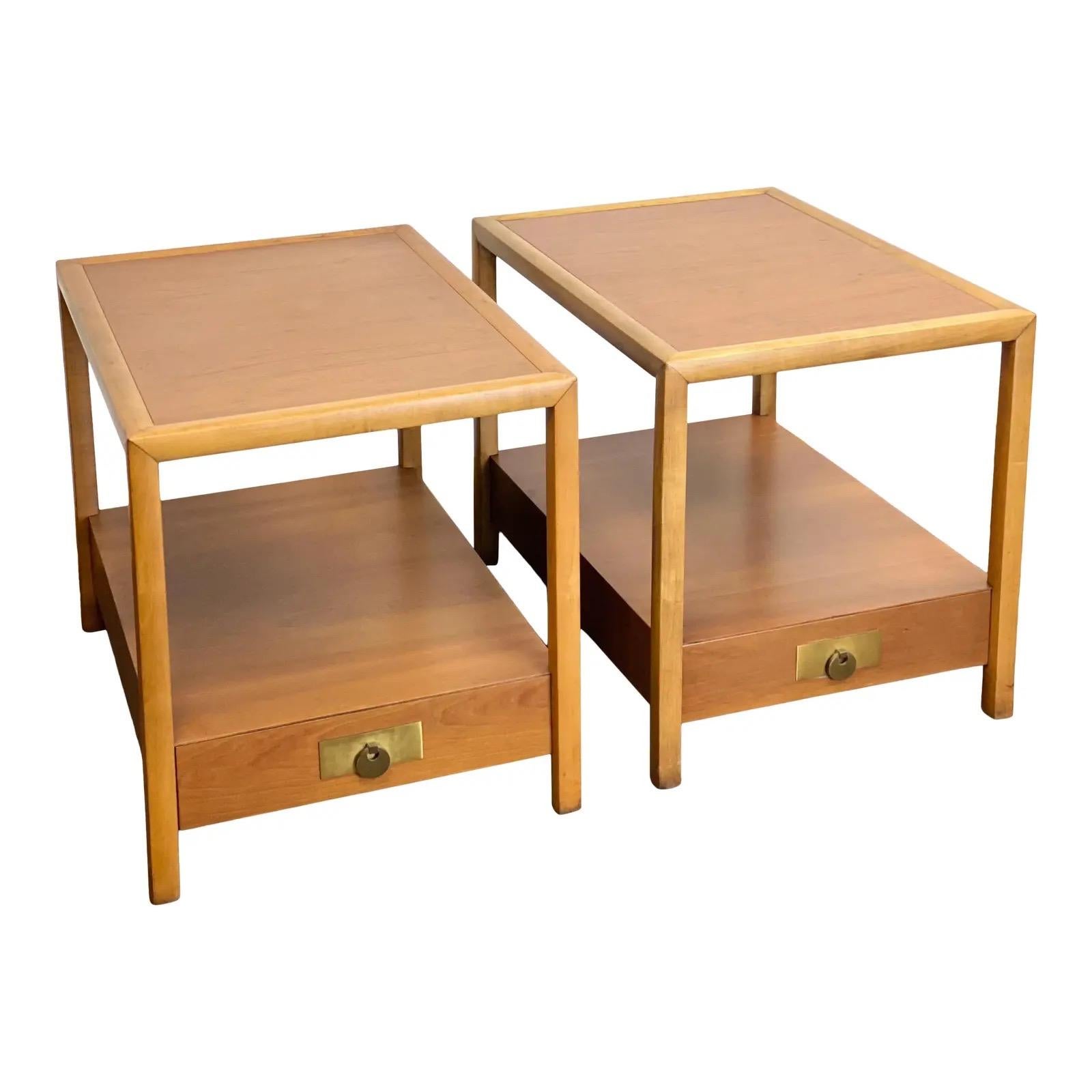 1960s Michael Taylor for Baker New World Collection Side Tables or Nightstands