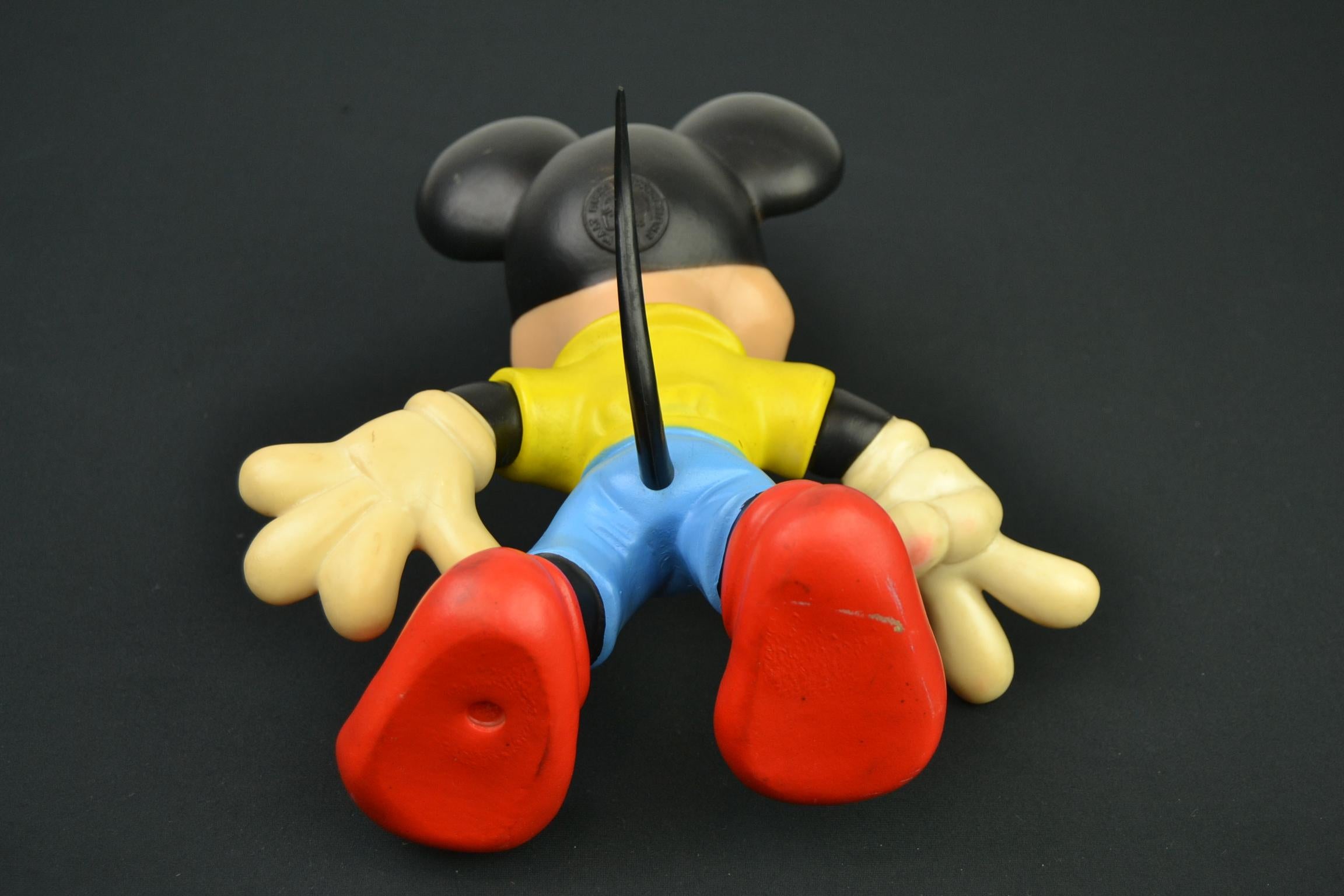 1960s Mickey Mouse Rubber Squeak Toy Doll Walt Disney Productions 4