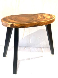 1960s Midcentury American Freeform Solid Koa Wood Small Coffee Table