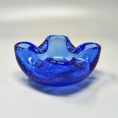 1960s Mid-century Ashtray or Catchall in Bullicante Murano Glass by Flavio Poli