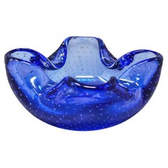 1960s Mid-century Ashtray or Catchall in Bullicante Murano Glass by Flavio Poli