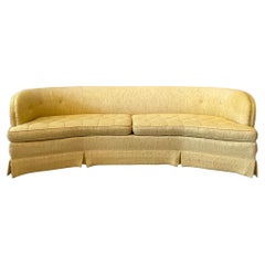 1960s, Mid Century Bernes Vintage Curved Sofa