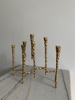 1960's Mid Century Brutalist Menorah/Candelabra