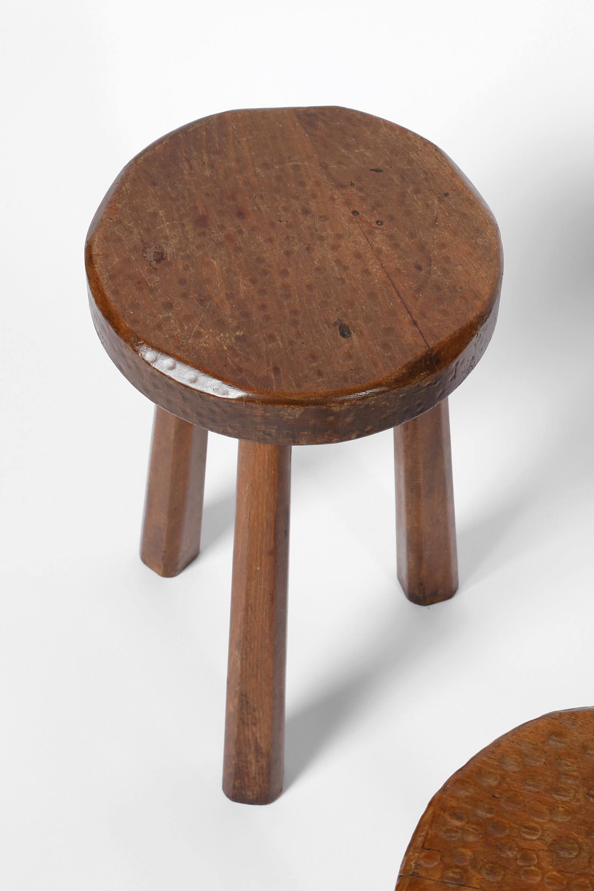 20ième siècle Tabouret espagnol brutaliste des années 1960 en vente
