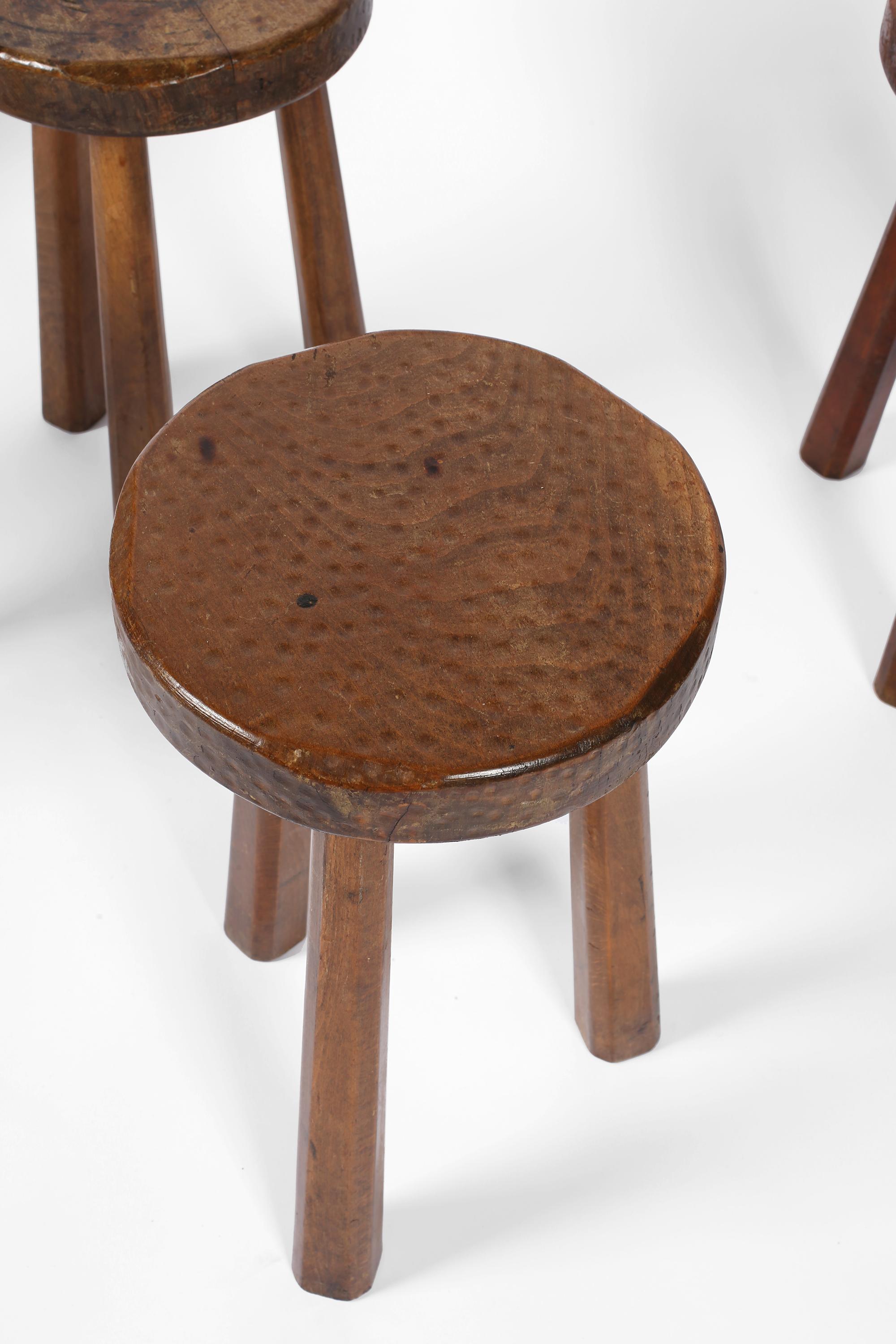 Tabouret espagnol brutaliste des années 1960 en vente 2