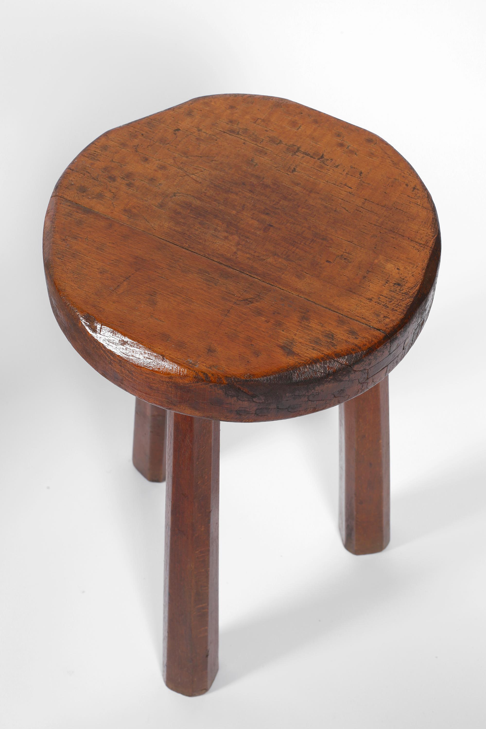 Tabouret espagnol brutaliste des années 1960 en vente 3