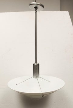 Mid-Century Concentric Circle Dish Saucer Light Pendant