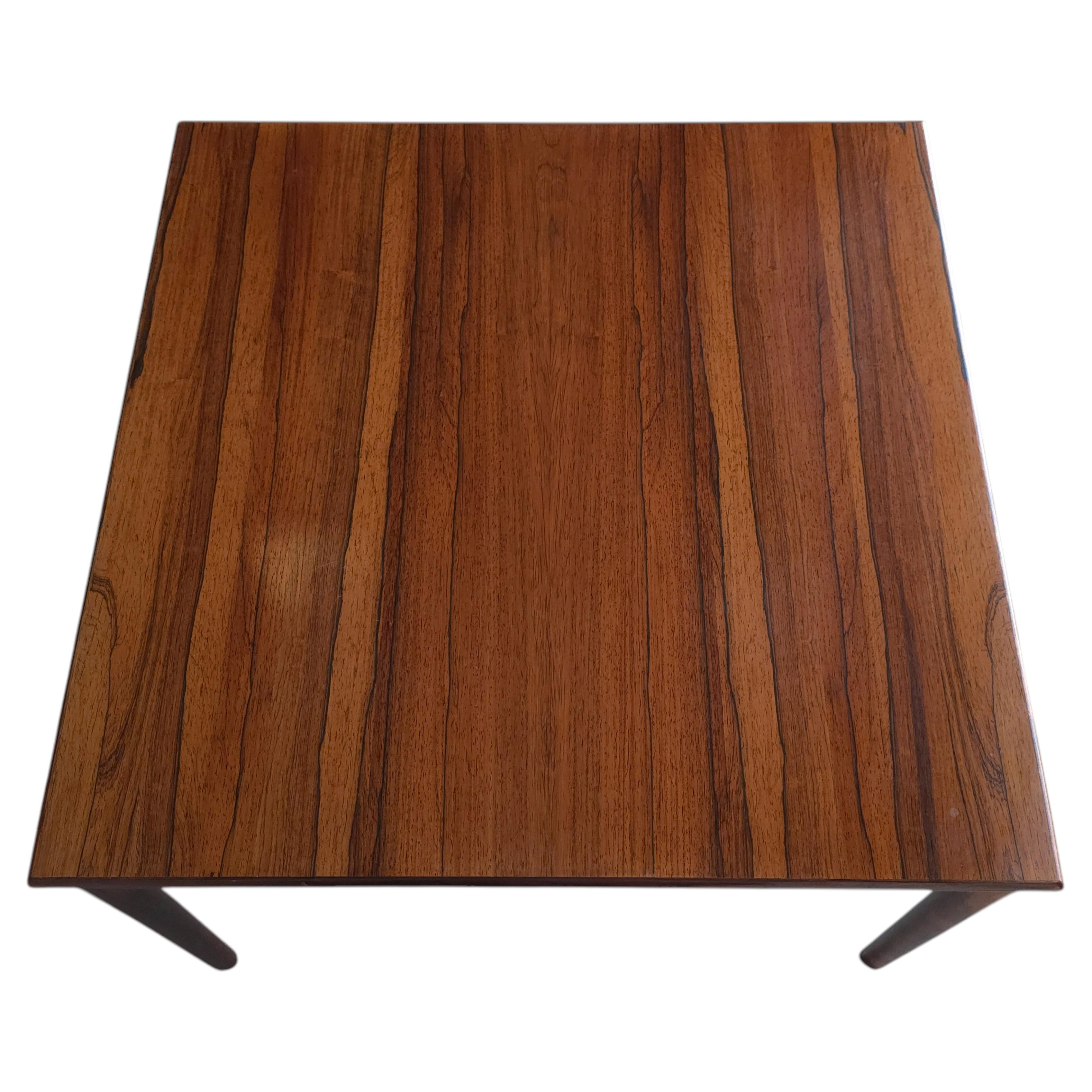 1960s Mid Century Danish Brazilian Rosewood Side Table