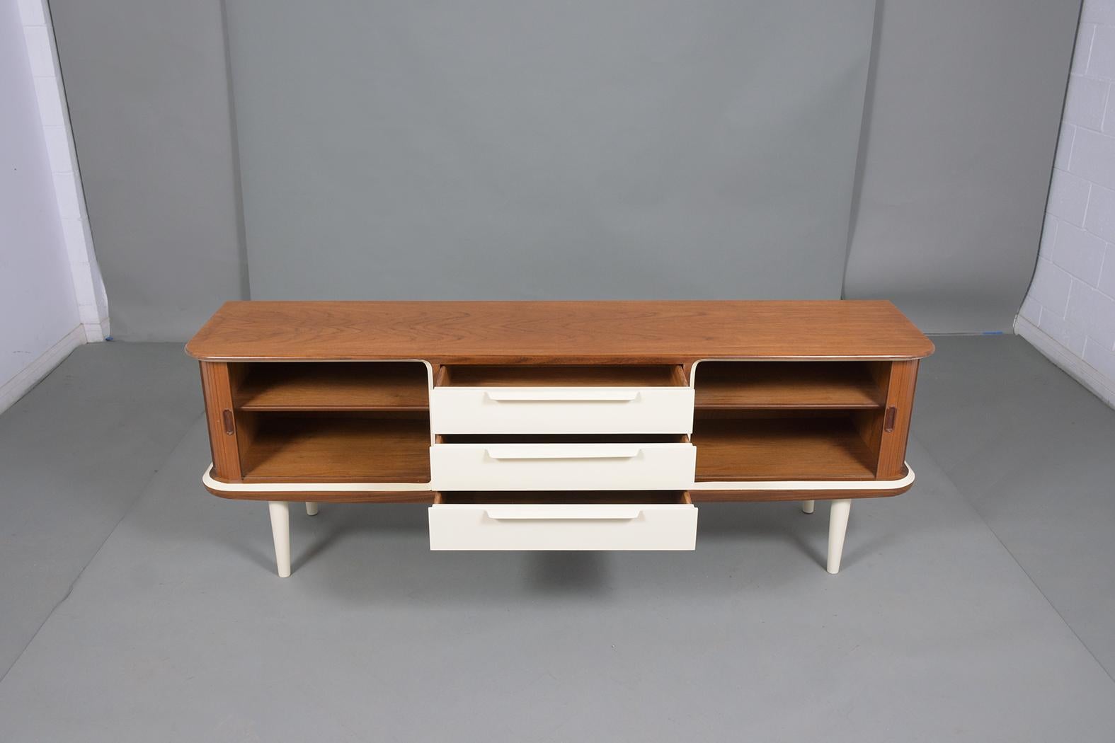 Stained 1960's Mid-Century Danish Credenza