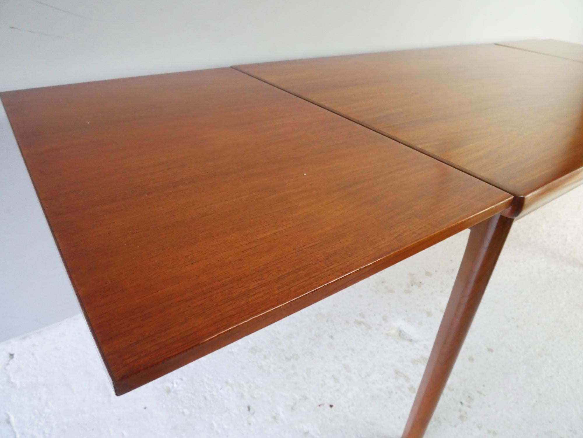 20th Century 1960’s Mid Century Danish Dining Table and 4 Chairs by Ansager Mobler For Sale