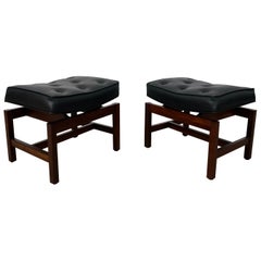 1960's Mid-Century Danish Modern Jens Risom Hocker / Bänke - ein Paar