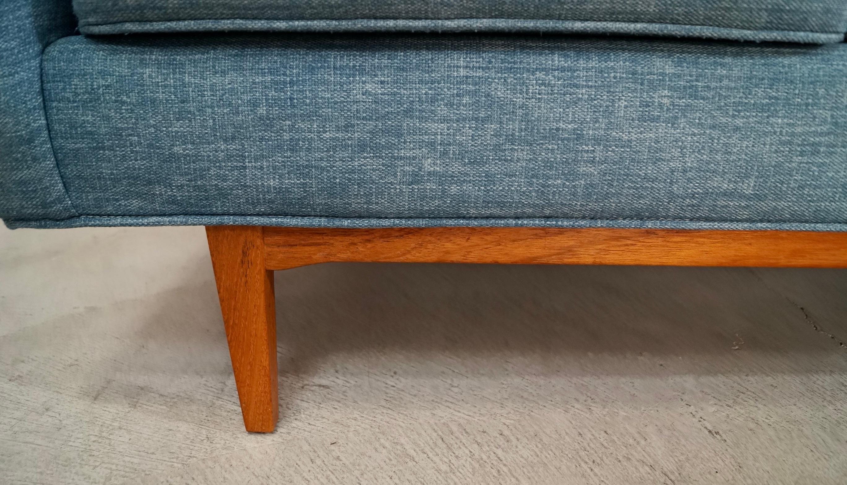 1960's Mid-Century Danish Modern Long Teak Sofa 13