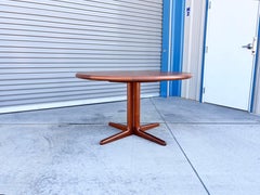 1960s Mid Century Danish Modern Teak Dining Table (Refinished)