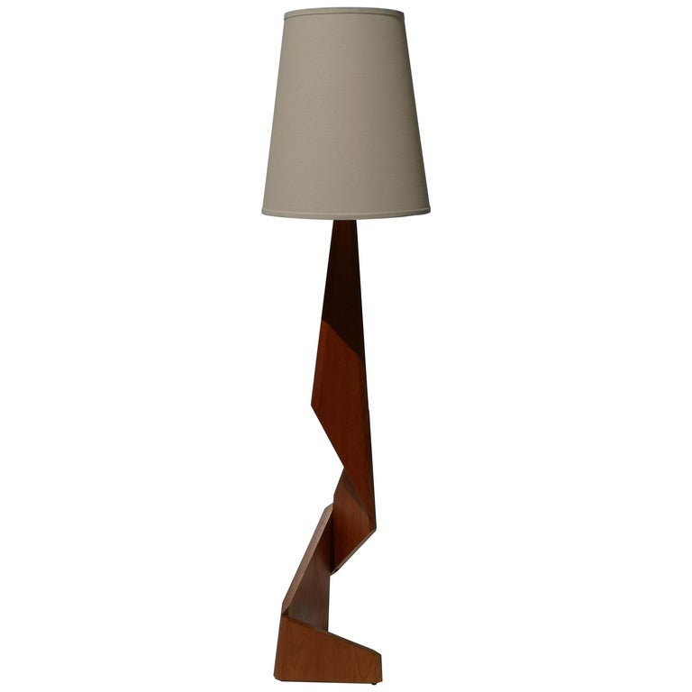 1960s Midcentury Danish Modern Teak Floor Lamp