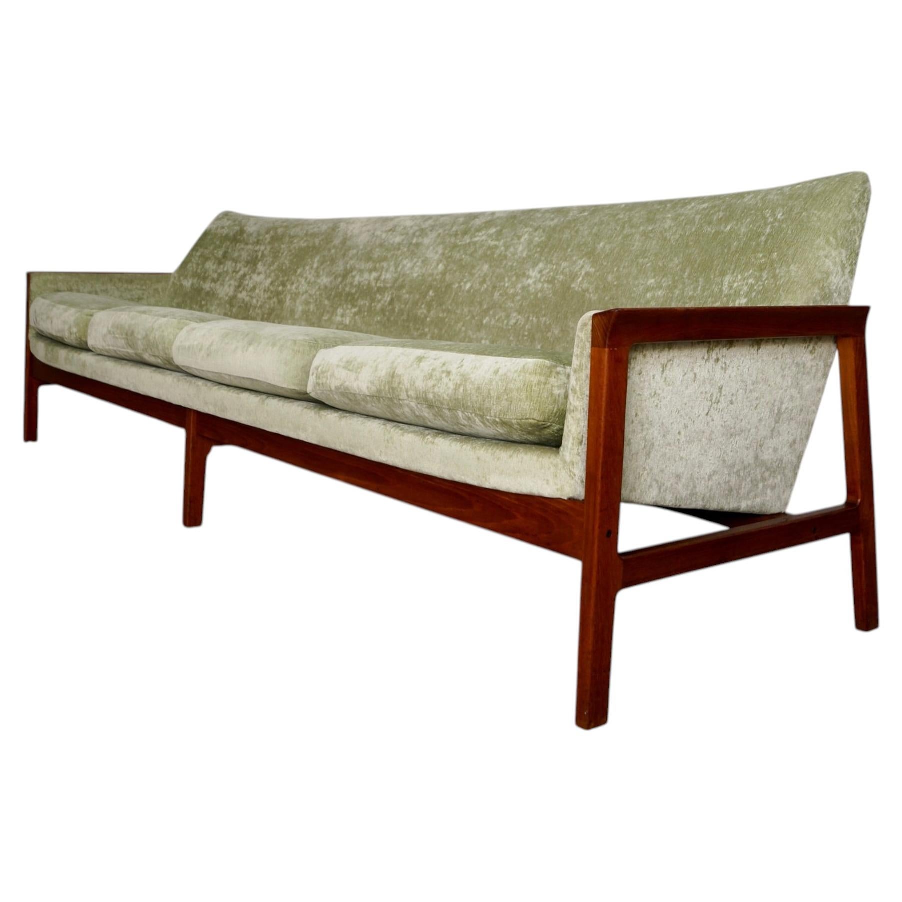 1960's Mid-Century Danish Modern Teak Sofa