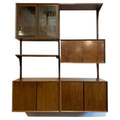 1960s Mid Century Danish Rosewood Wall Hanging Unit by Poul Cadovius for Cado