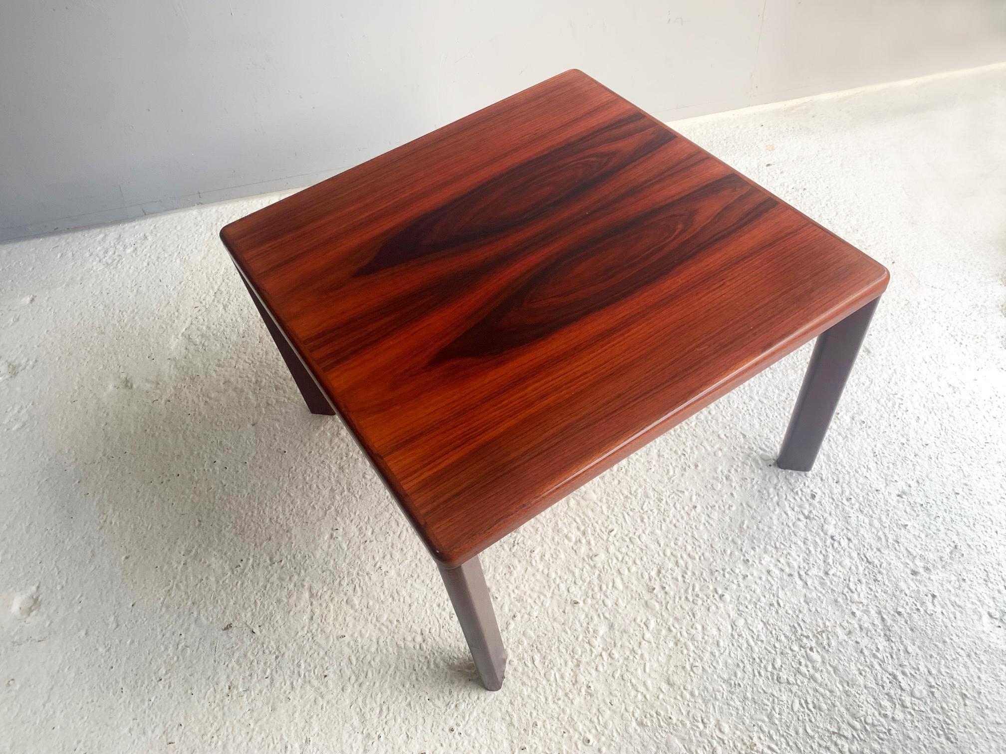 Mid-Century Modern 1960s Mid century Danish Vejle Stole Møbelfabrik rosewood coffee/side table For Sale