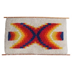 1960's Mid Century Decorative Wall Rug