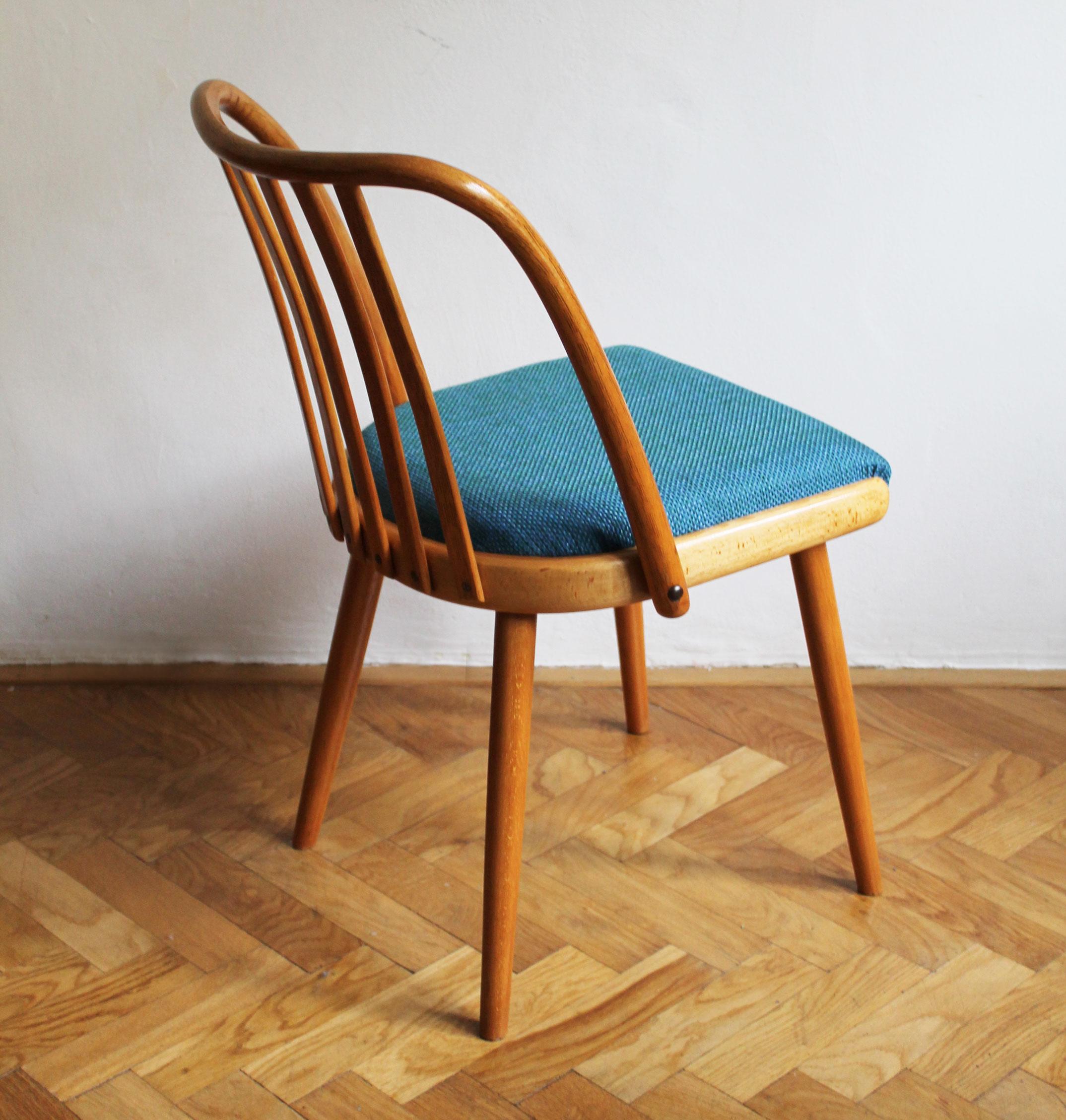 Mid-Century Modern 1960's Mid Century Dining Chair Model U - 300 by Antonin Suman For Sale