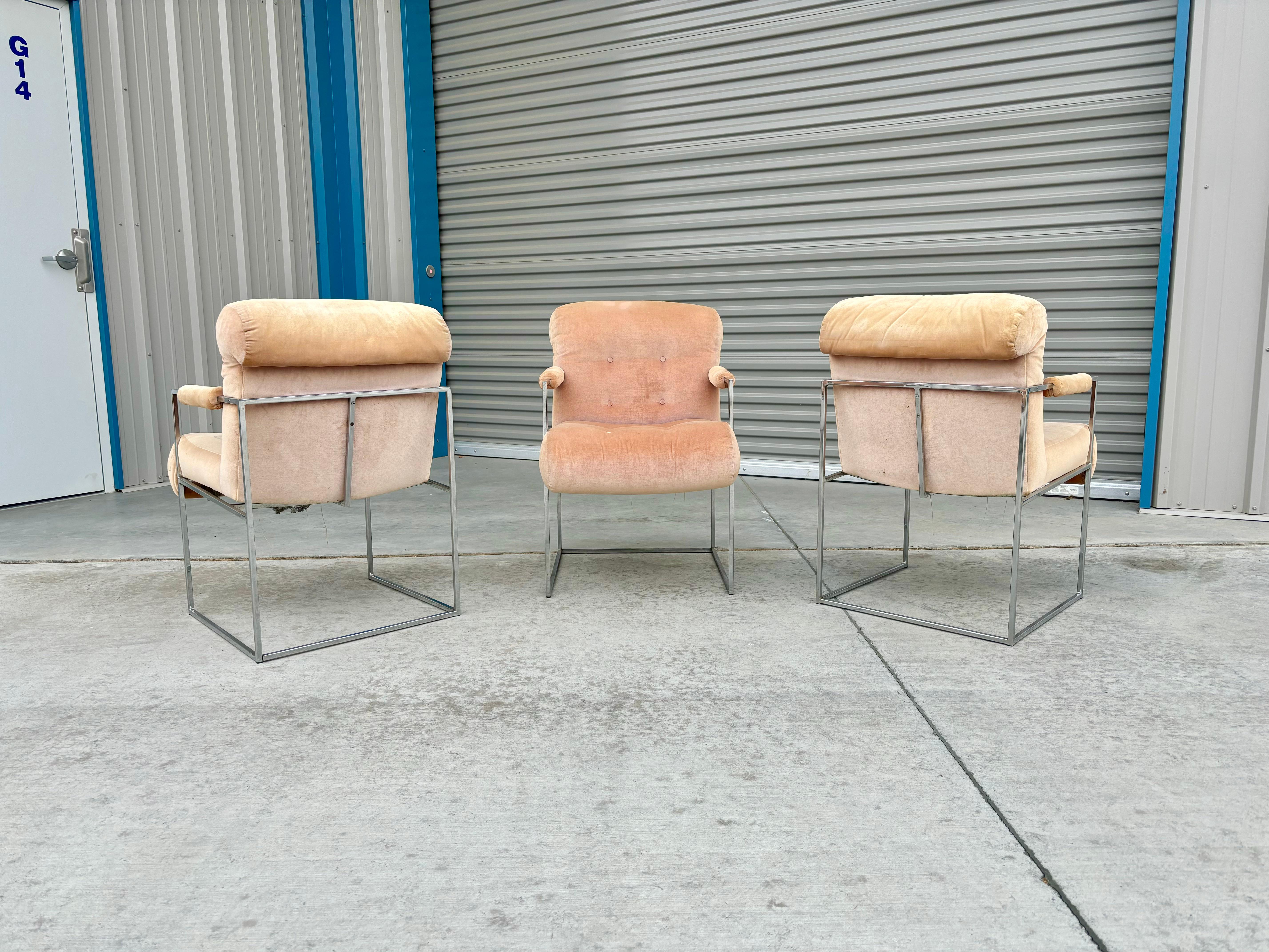 1960s Mid Century Dining Chairs by Milo Baughman for Thayer Coggin - Set of 8 (Chaises de salle à manger du milieu du siècle par Milo Baughman pour Thayer Coggin) en vente 3