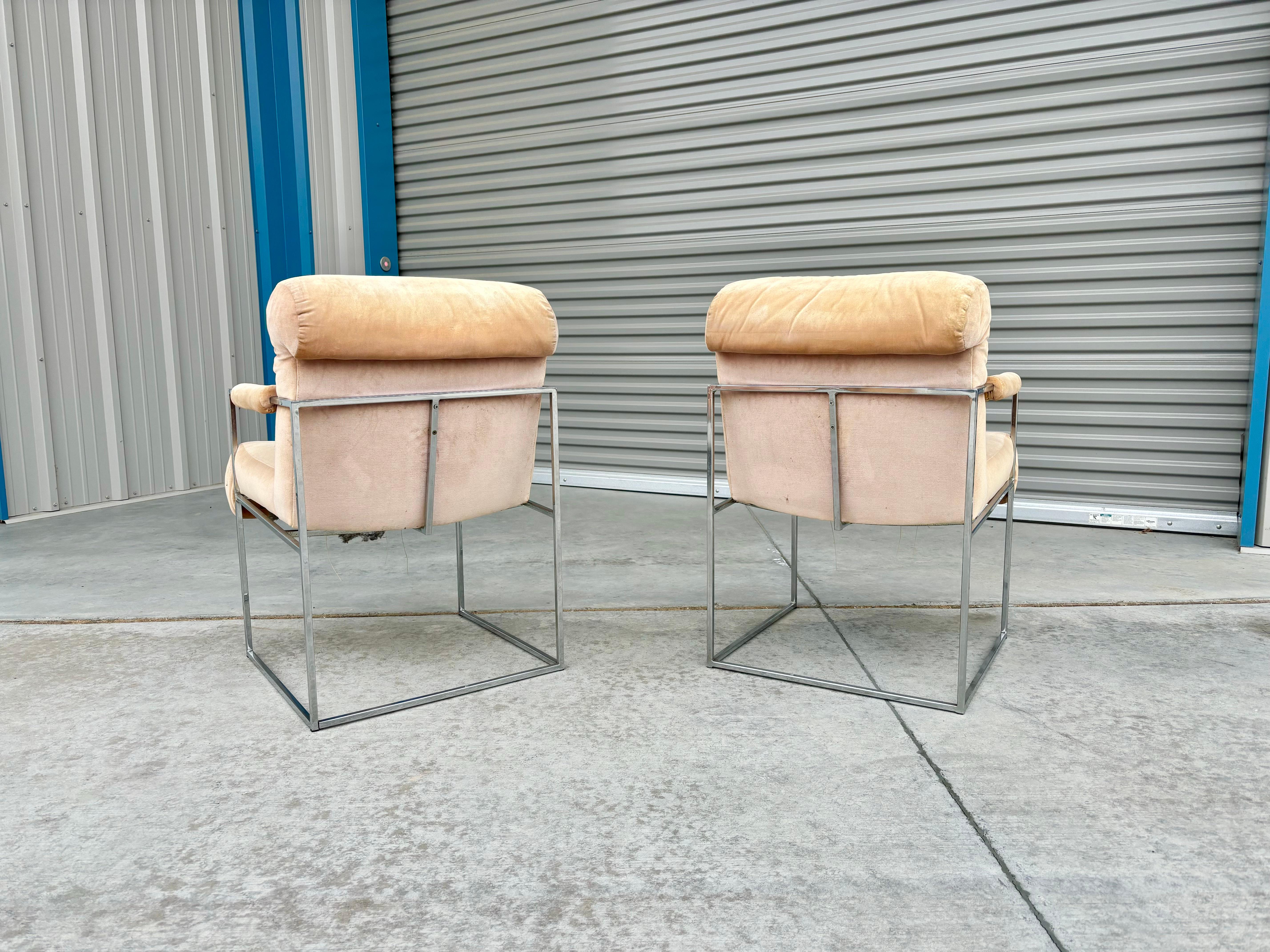 1960s Mid Century Dining Chairs by Milo Baughman for Thayer Coggin - Set of 8 For Sale 4