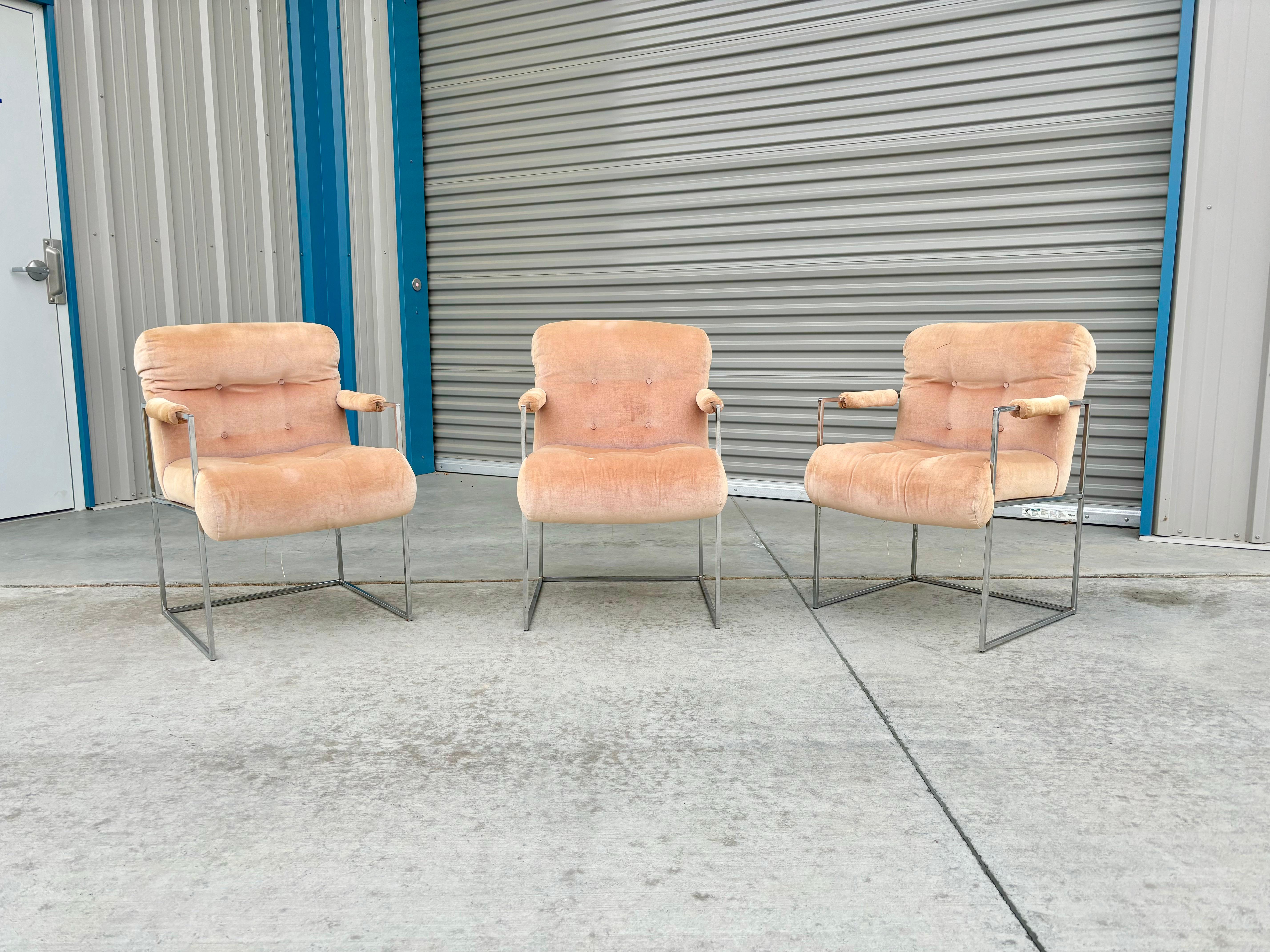 1960s Mid Century Dining Chairs by Milo Baughman for Thayer Coggin - Set of 8 For Sale 2