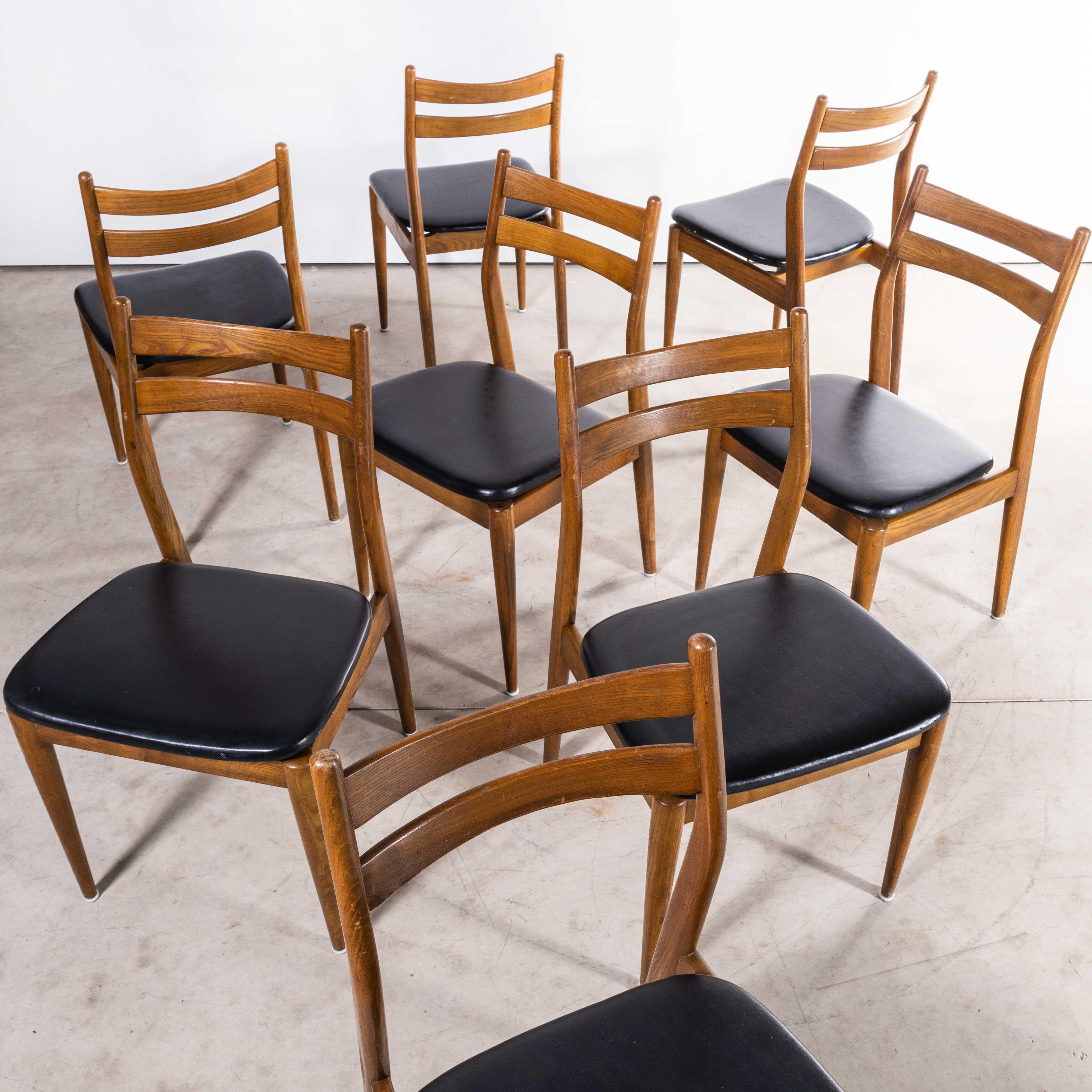 1960s Midcentury Dining Chairs, Set of Eight 1