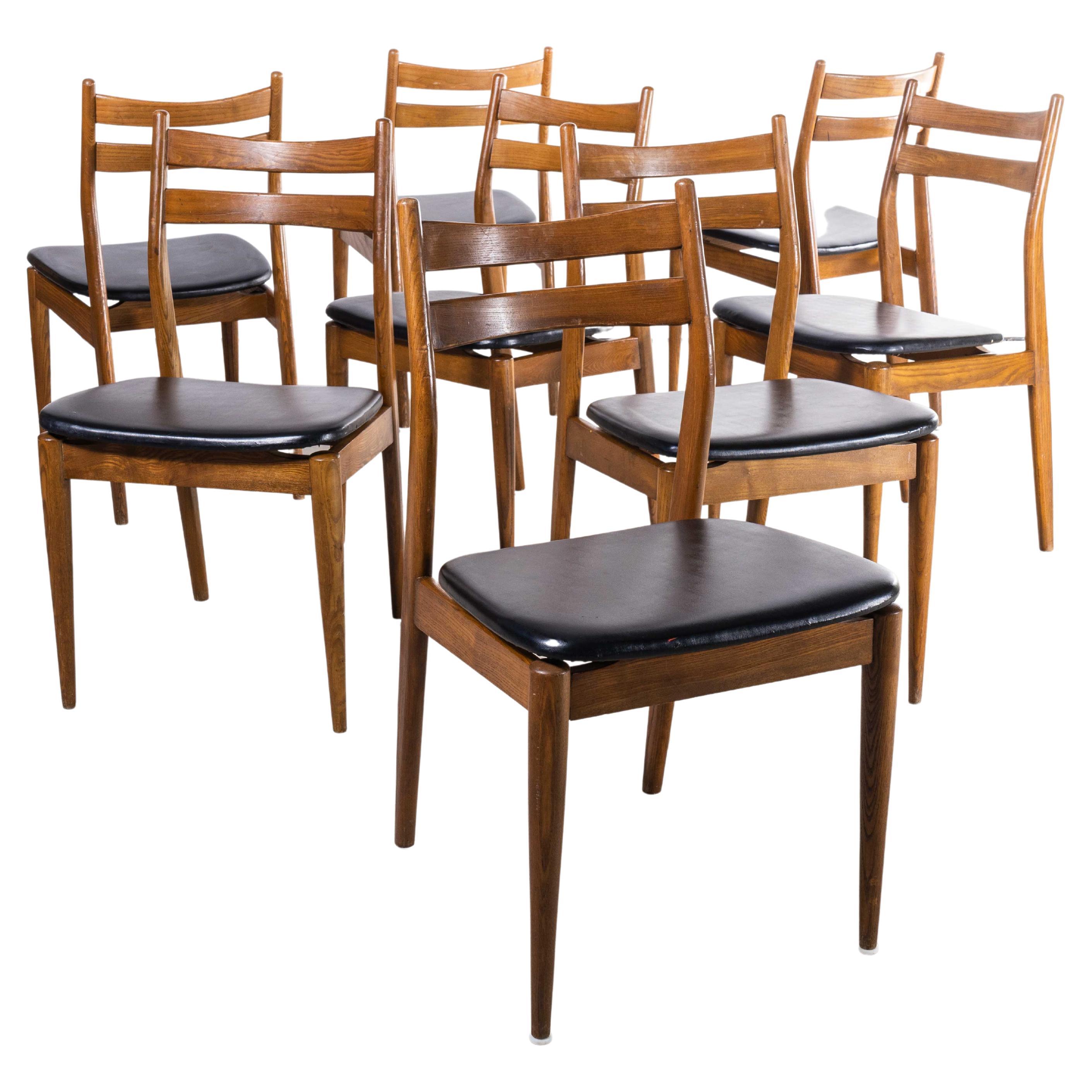 1960s Midcentury Dining Chairs, Set of Eight