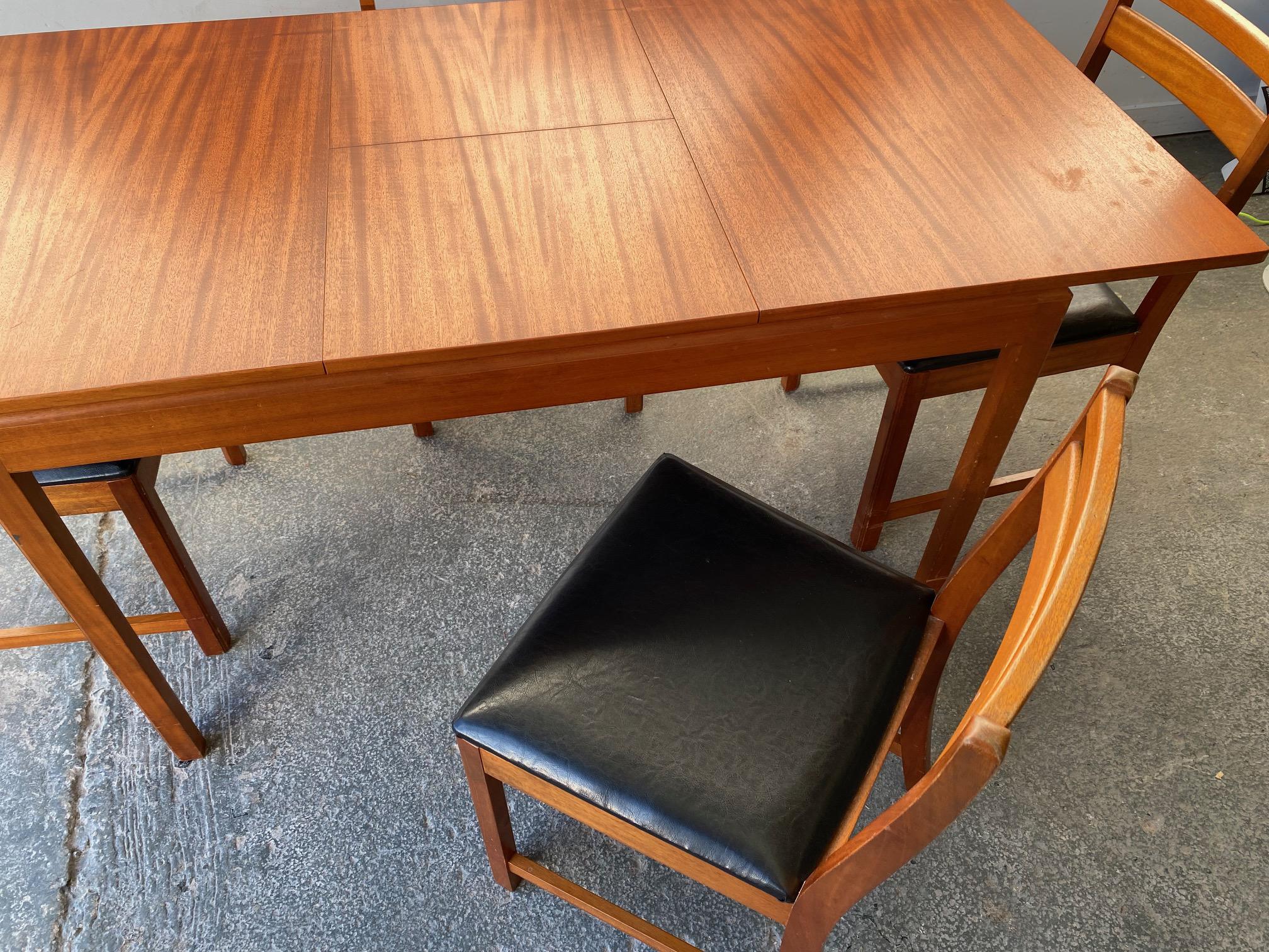 Faux Leather 1960’s mid century dining set by Mcintosh of Kirkcaldy