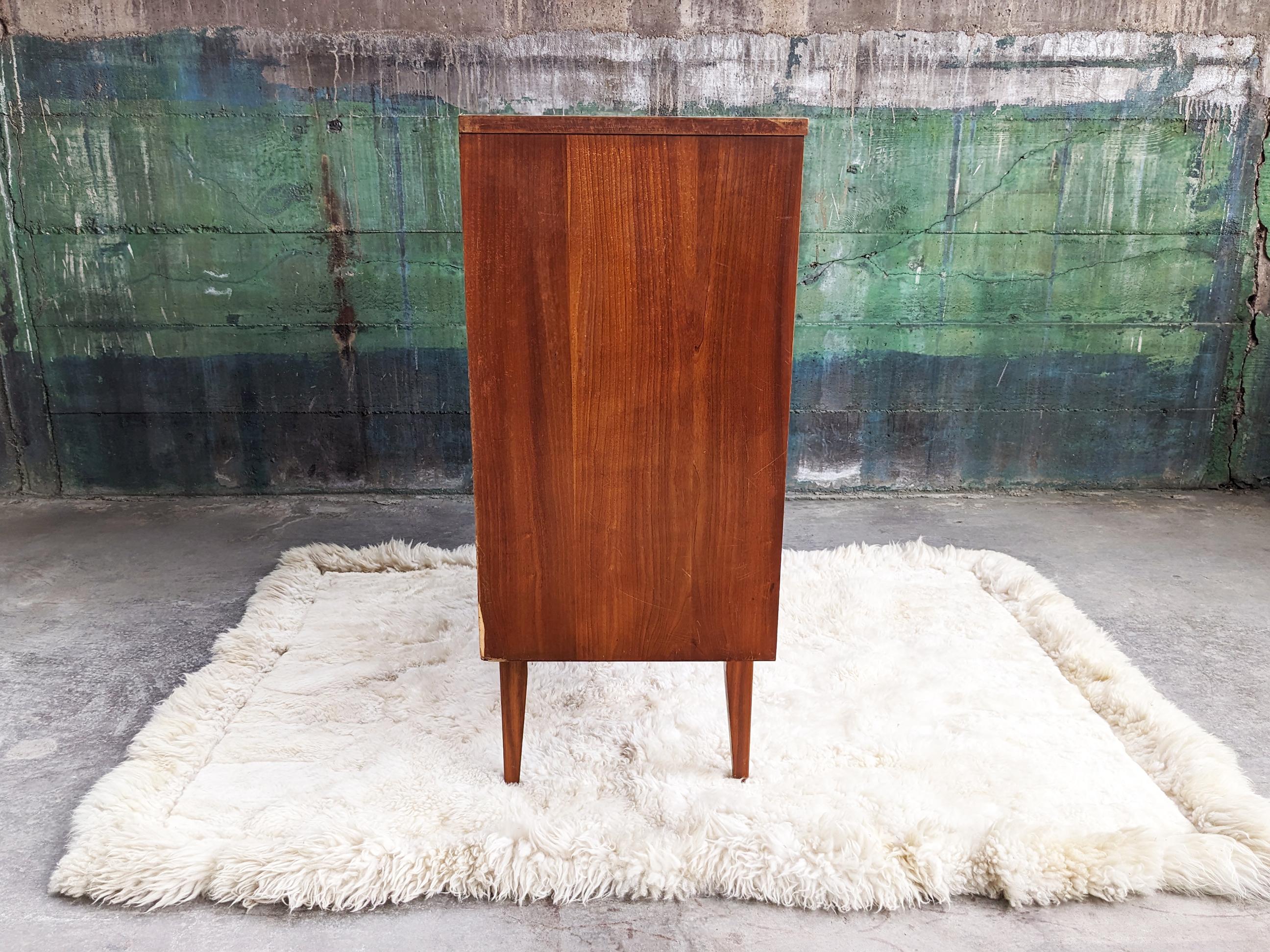 Mid-20th Century 1960s Mid Century Dresser, 4 Drawers, Tapered Danish Legs For Sale