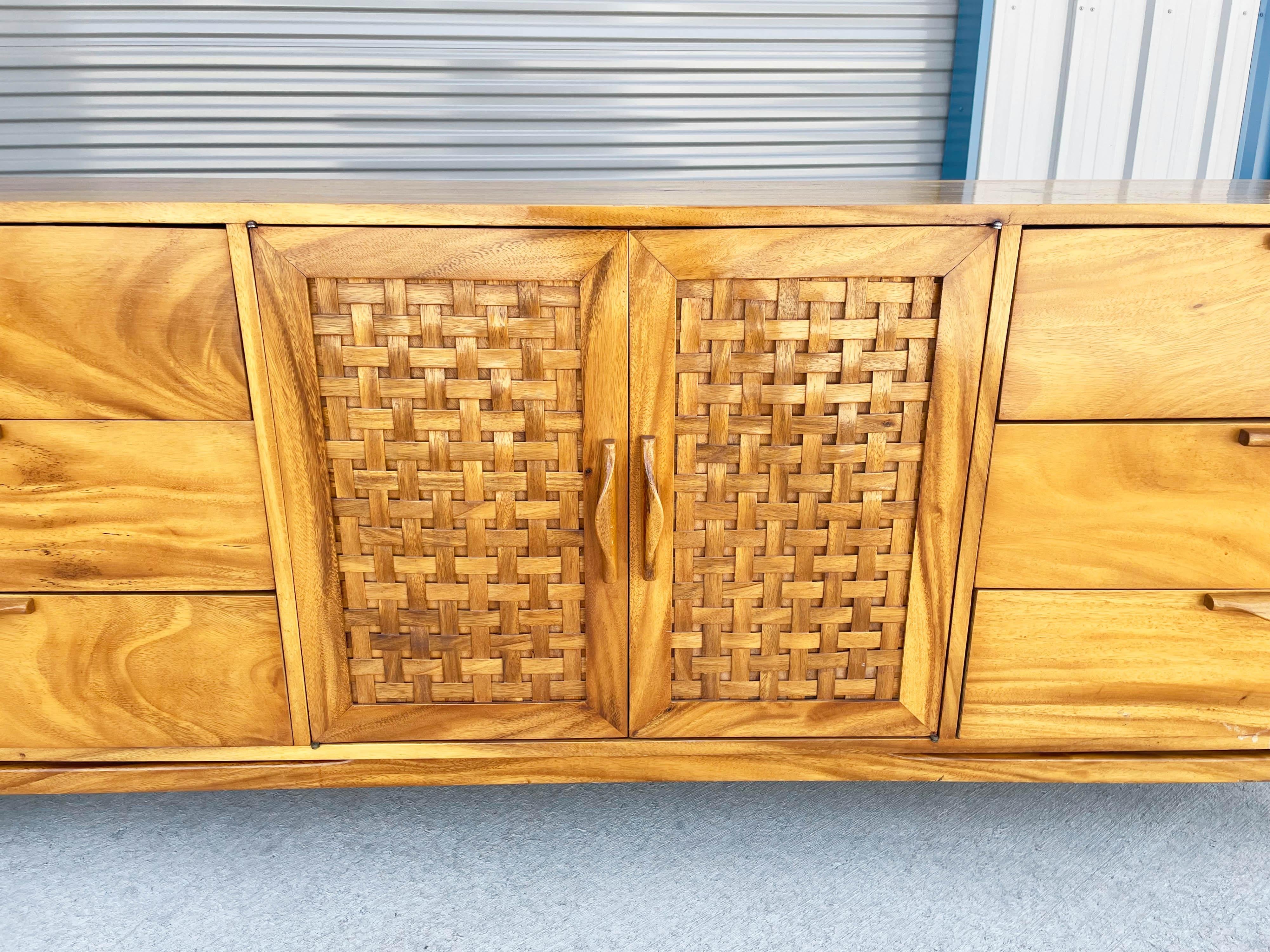Walnut 1960s Mid Century Dresser Styled After Lane For Sale