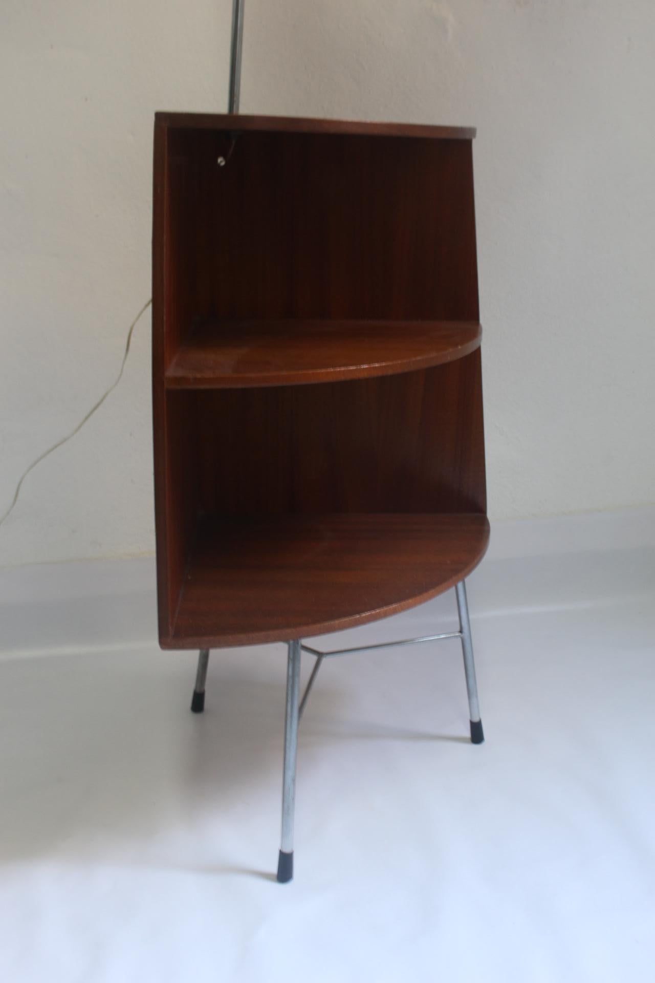 Midcentury Floor Lamp & Corner Table , 1960s For Sale 1